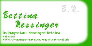 bettina messinger business card